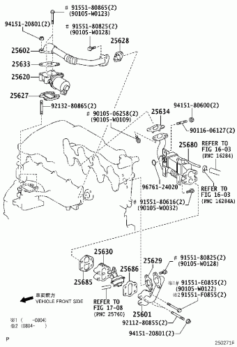 AVENSIS ADT251L-AWFEXW ADT25#,AZT25#,CDT250,ZZT25#