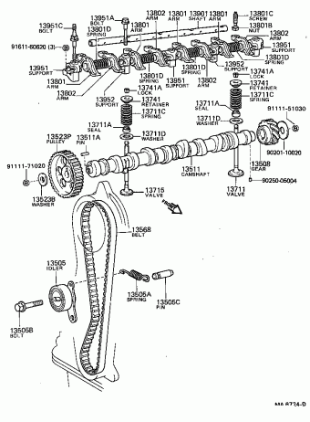 COROLLA SED/LB AE82L-EEMDCA AE82,CE80