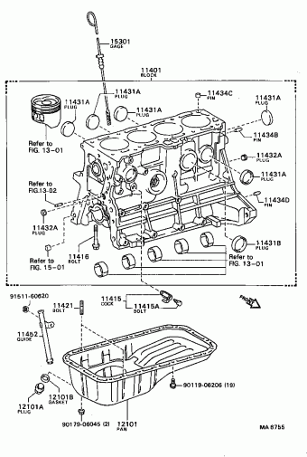 COROLLA SED/LB AE82L-EEMDCA AE82,CE80