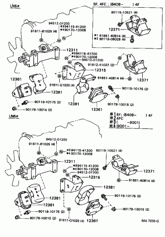 HILUX LN56R-MRN LN5#,6#,YN5#,6#,RN5#,6#