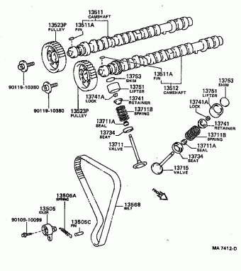 COROLLA FX AE82L-EGMQFA AE82