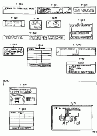 CAMRY SV20LG-UWMDSW SV2#,CV20,VZV21