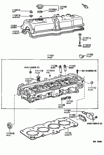 COROLLA FX AE82L-EGMDCA AE82