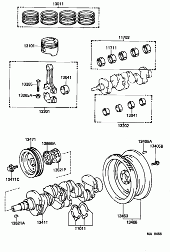 COROLLA FX AE82L-EGMDCA AE82