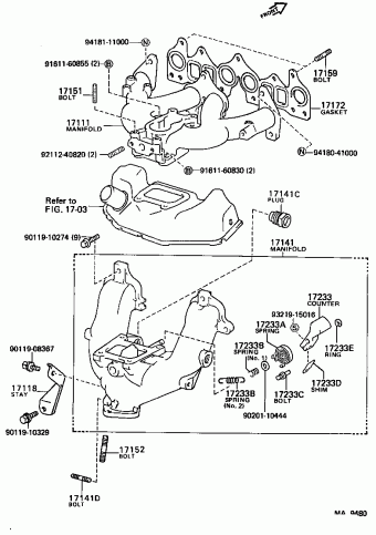 COROLLA FX AE82L-EGMDCA AE82