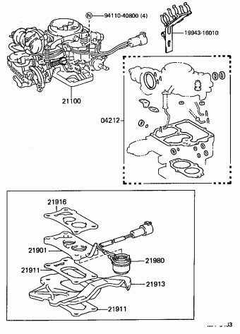 COROLLA FX AE82L-EGMDCA AE82
