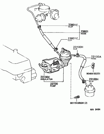 COROLLA FX AE82L-EGMDCA AE82