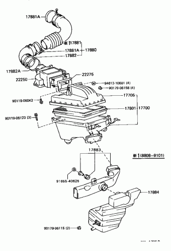 CAMRY SV21L-UEPDKA SV2#,VZV21