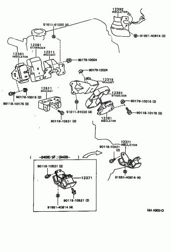 HILUX 2WD YN86L-PRMRSV 12.1996