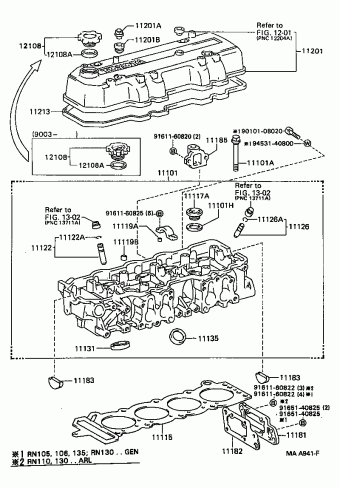 HILUX/4RUNNER (4WD) RN106R-PRMSSQ 08.1996