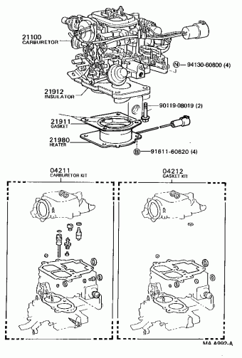 HILUX/4RUNNER (4WD) RN106R-PRMSSQ 08.1996