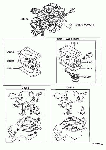 COROLLA SED/LB/WG AE92L-AEMDUW EE9#,AE9#,CE90