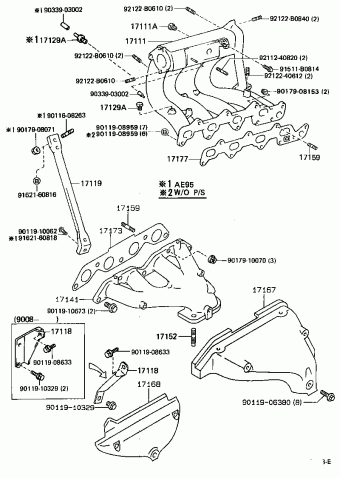 COROLLA AE92L-AEMDKA AE92,95