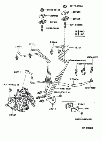 HIACE VAN,COMMUTER LH102L-SBMRSW LH10#,11#,RZH10#,11#