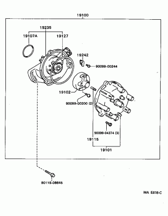 T100 VCK20L-TRMSEA RCK10,VCK1#,2#