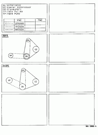 CAMRY (SED) VCV10R-AEPGKW SXV1#,VCV1#