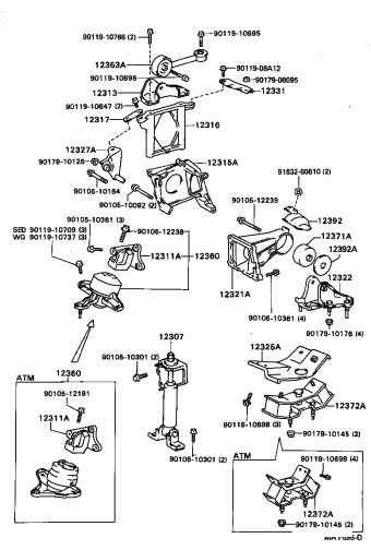 CAMRY (SED) VCV10R-AEPGKW SXV1#,VCV1#