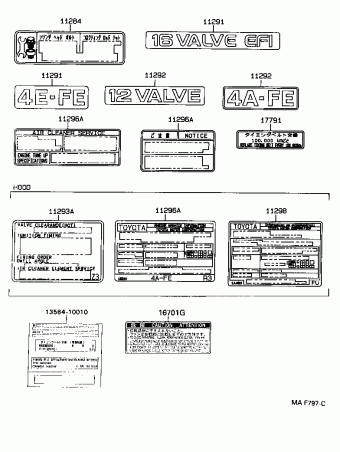 COROLLA HB/LB AE101L-AHMNKW AE10#,CE100,EE10#