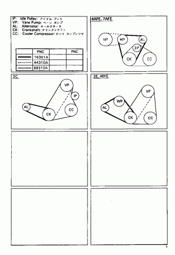 COROLLA HB/LB AE101L-AHMNKW AE10#,CE100,EE10#