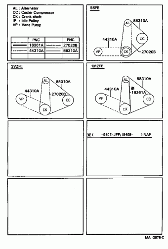 CAMRY SXV10L-CCMDKA SXV10,VCV10,MCV10