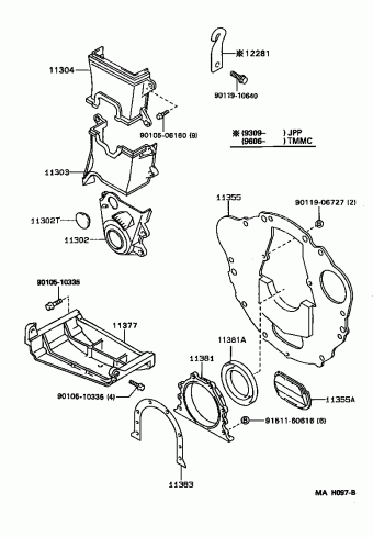 COROLLA SED AE101L-DEMDKA AE10#