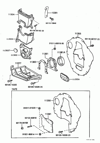 COROLLA SED/WG AE101L-AWMDKW AE10#,CE100,EE10#