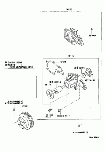 COROLLA HB/LB AE101R-AHPDK AE10#,EE100