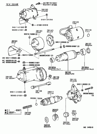 COROLLA SED/LB CE80L-EEHDCA AE82,CE80