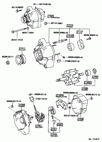 COROLLA FX AE82L-EGMQFA AE82