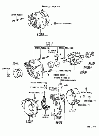 COROLLA FX AE82L-EGMDCA AE82