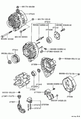 COROLLA HB EE90L-AGMDEW EE90,AE92,CE90
