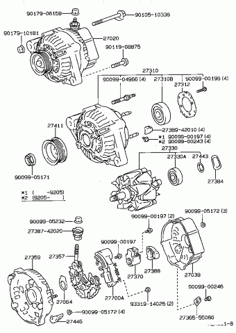 COROLLA HB/LB AE101R-AHPDK AE10#,EE100