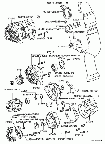 CELICA ST205R-BLMVZW AT200,ST20#
