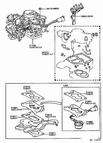 COROLLA SED/LB AE82L-EEMDCA AE82,CE80