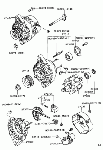 COROLLA SED/LB/WG AE92L-ALMNKW EE9#,AE9#,CE90